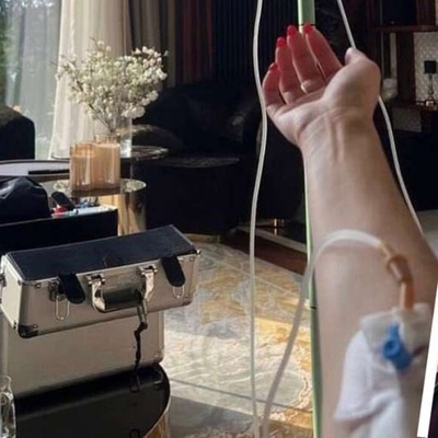 Ханна легла под капельницу из-за переутомления